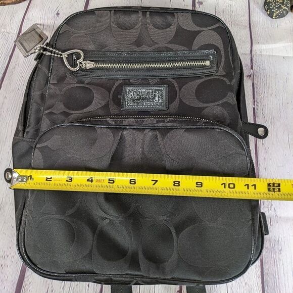 Coach Signature Daisy Poppy Backpack - Picture 12 of 13